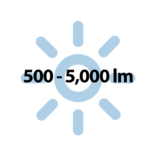 500 - 5,000