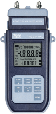 HD2114P/HD2134P – Air Speed Micromanomenter-Thermometer Data Logger