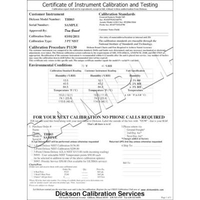 3-Point NIST Traceable Calibration