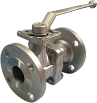 2 Piece 316 Stainless Steel Flanged Ball Valve #266F-150DM