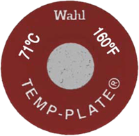 Round Single Position Temp-Plate 160°F & 71°C
