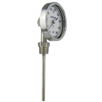 Bottom Connect Bi-Metal Thermometer