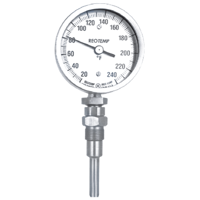 Heavy-Duty Navy Type Bi-Metal Thermometer