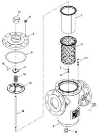 Strainer, 3 and 4-inch, E Type - Spare Parts