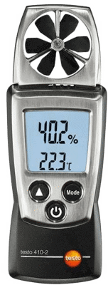 Testo 410-2 - Vane Anemometer with Humidity Measurement