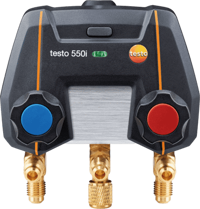 Testo 550i - App-Controlled Digital Manifold with Bluetooth and 2-way Valve Block