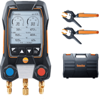 Testo 550s Smart Kit - Smart Digital Manifold with Wireless Clamp Temperature Probes