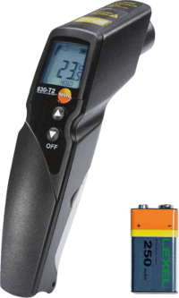 Testo 830-T2 - Infrared Thermometer with 2-point Laser Marking (12:1 Optics)