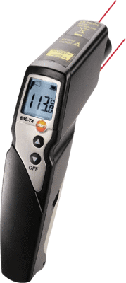 Testo 830-T4 - Infrared Thermometer with 2-point Laser Marking (30:1 Optics)