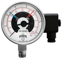 PEC Premium Stainless Steel Pressure Gauge with Electrical Contacts