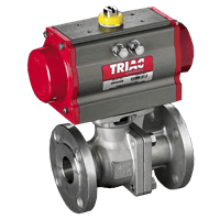 A-T Controls Automated Ball Valve, FD9 Series 150# Flanged