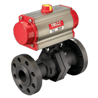 A-T Controls Automated Ball Valve, FD9 Series 600# Flanged