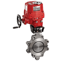 A-T Controls Automated Butterfly Valve, Power-Seal High Performance