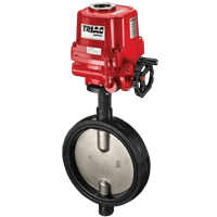 A-T Controls Automated Butterfly Valve, Resilient Seated