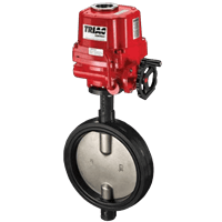 A-T Controls Manual Butterfly Valve, Resilient Seated