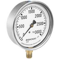 Ashcroft Stainless Steel Commercial Gauge, 1008A/AL