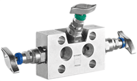 Ashcroft V02 Series Direct and Remote Mount 3-Valve Manifold