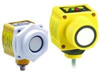 Banner Engineering 8 m Range Chemical Resistant Ultrasonic Sensor, QT50U Series