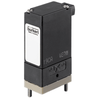 Burkert 2/2 or 3/2-Way Miniature Rocker Solenoid Valve, 127