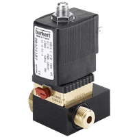 Burkert Direct-Acting 3/2-Way Plunger Valve, 6014 Banjo