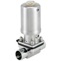 Burkert Fluid Control Systems Pneumatically Operated 2/2-Way Diaphragm Valve with Stainless Steel Actuator, Type 2063