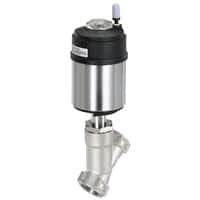 Burkert Pneumatically Operated 2/2-Way Angle Seat Valve Element For Decentralized Automation, Type 2100