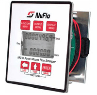 Cameron NUFLO Panel Mount Flow Analyzer, MC-III