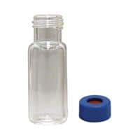 Chromatography Research Supplies 1.8 mL, 9 mm Clear Screw Combo Pack, PTFE/Silicone Rubber Seal (100/pk)