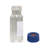 Chromatography Research Supplies 1.8 mL, 9 mm Clear Screw Label Combo Pack PTFE/Sil (100/pk)