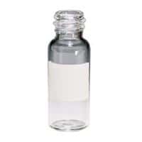 Chromatography Research Supplies 1.8 mL, 9 mm Clear Screw Vial with Label (100/pk)