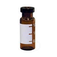Chromatography Research Supplies 1.8 mL Amber Crimp Graduated Vial Wide Mouth (100/pk)