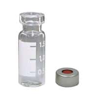 Chromatography Research Supplies 1.8 mL Label/Graduated Crimp Top Vial w/Std Seal Combo Pack(100/pk)