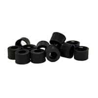 Chromatography Research Supplies 10 mm Wide Mouth Black Screw Cap (100/pk)