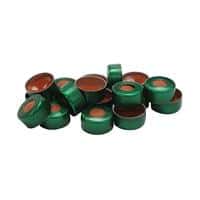 Chromatography Research Supplies 11 mm Green Crimp Cap and Standard Seal (100/pk)
