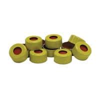 Chromatography Research Supplies 11 mm Yellow Crimp Cap and Standard Seal (100/pk)