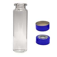 Chromatography Research Supplies 20 mL Headspace Vial Combo Pack w/Magnetic Ring Crimp Cap (100/pk)