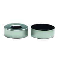 Chromatography Research Supplies 20 mm Aluminum Crimp Cap and Black Butyl Septum (100/pk)