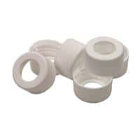 Chromatography Research Supplies 24-414 White Open Hole Cap (100/pk)