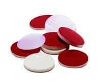 Chromatography Research Supplies 8 mm Red PTFE/Silicone Seal ST (100/pk)