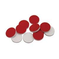 Chromatography Research Supplies 9 mm Red PTFE/Silicone Seal ST (100/pk)