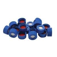 Chromatography Research Supplies Pre-Stuffed Cap for Robotic Arm Vial PTFE/Pre-Slit Silicone (100/pk)