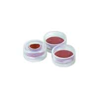 Chromatography Research Supplies Snap Cap for Snap/Crimp Top Vial PTFE/Rubber Seal (100/pk)
