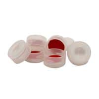 Chromatography Research Supplies Snap Cap for Snap/Crimp Top Vial w/ pre-slit PTFE/Sil. Seal (100/pk)