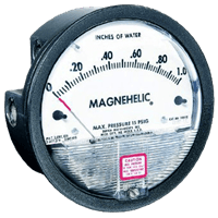 Dwyer Differential Pressure Gauge, Series 2000 Magnehelic
