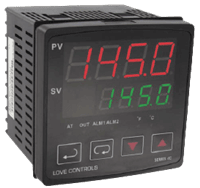 Dwyer 1/4 DIN Temperature Controller, Series 4C