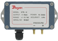 Dwyer Differential Pressure Transmitter, Series 677B