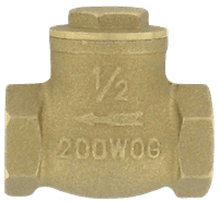 Dwyer Brass Flap Check Valve, Series BFC