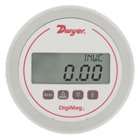 Dwyer Digimag Digital Differential Pressure and Flow Gauge, Series DM-1000