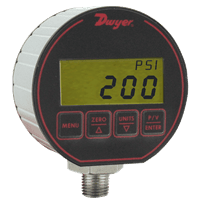 Dwyer Digital Pressure Gauge, Series DPG-200