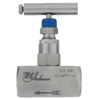 Dwyer Needle Valve 1-Valve Block Manifold, Series HNV